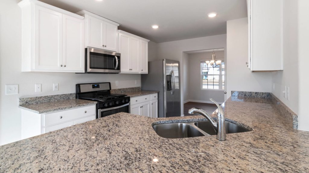 Installation of Granite Countertops Delaware Ohio by Cutting Edge Countertops.
